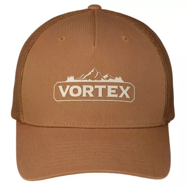 VORTEX Men's Peakline Silicone Logo Caramel Cap (126-18-CRM)