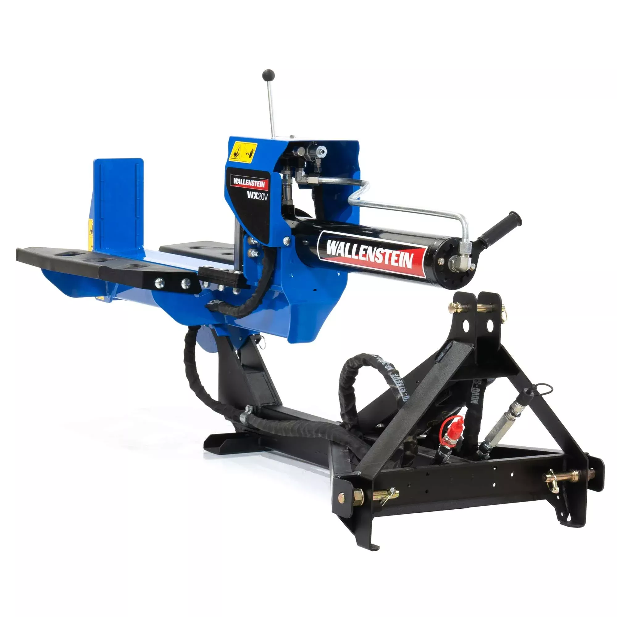 Wallenstein Log Splitter | Model WX20V | Split Width 24″ | 20 Ton Split Force | 35HP+ | For Tractors