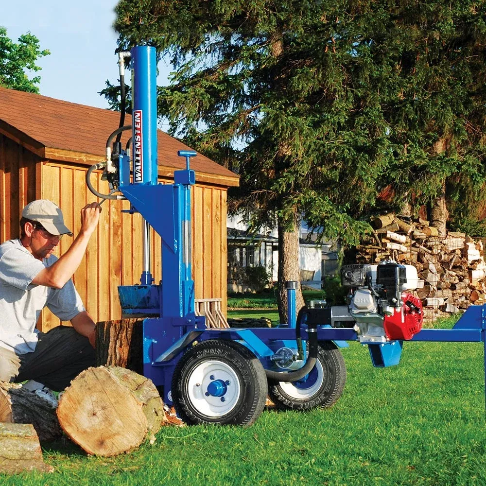 Wallenstein Log Splitters | WX500 Series | Width 24" Split Opening | 20-Ton Split Force | Horizontal & Vertical Orientation