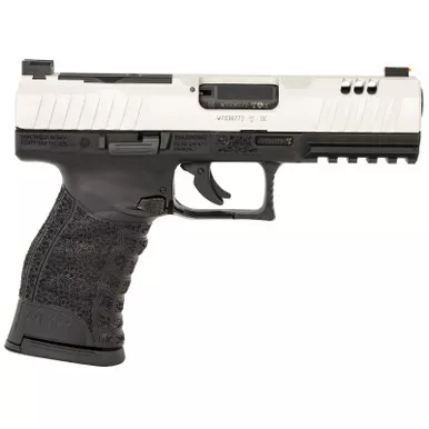 Walther Arms 5220306 WMP Full Size Frame 22 WMR 15+1 4.50" Stainless Steel Barrel, Silver Serrated Aluminum Slide, Black Polymer Frame w/Picatinny Rail