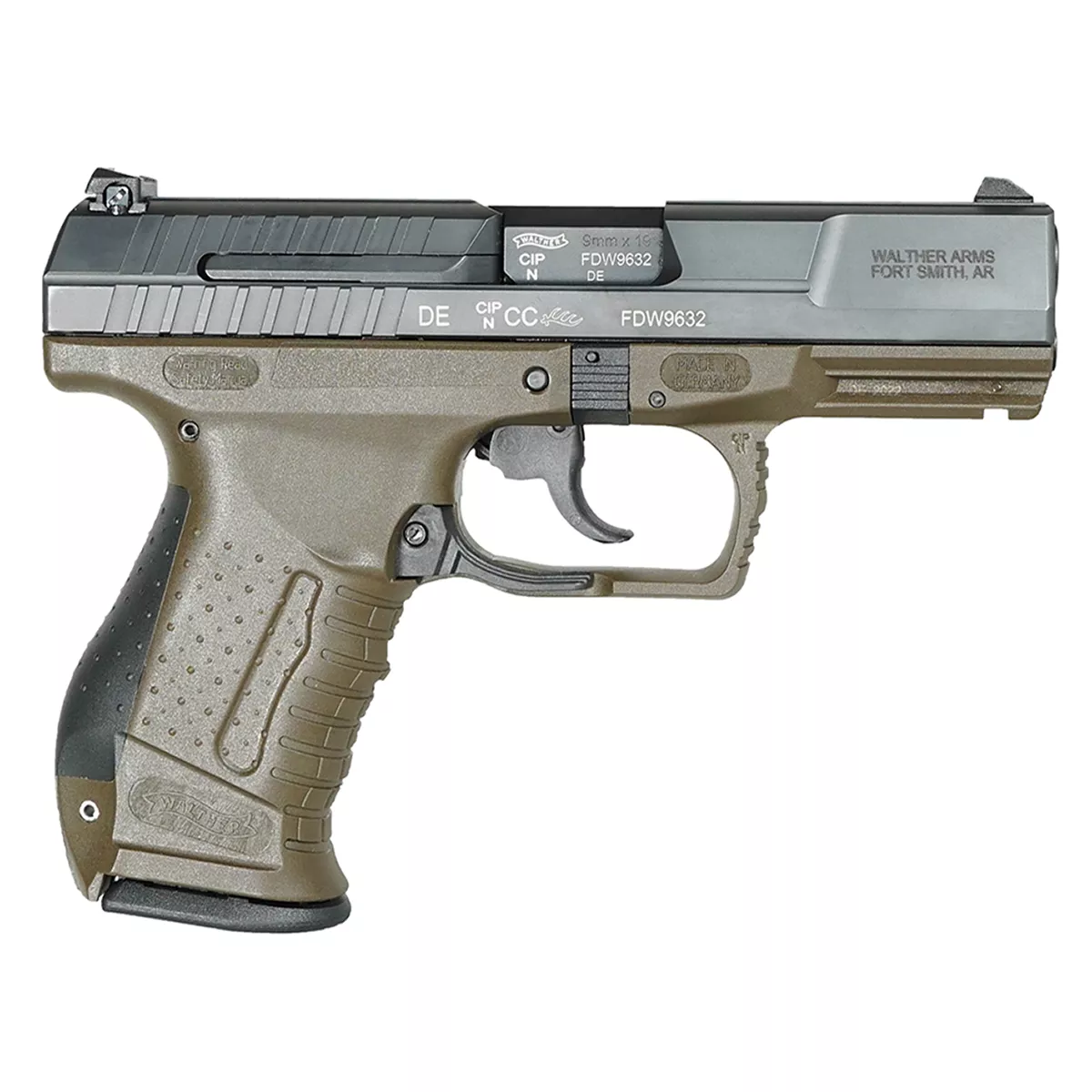 Walther Arms P99 Final Edition 9mm Pistol 4″ 15+1 Grn/Blk 2874172