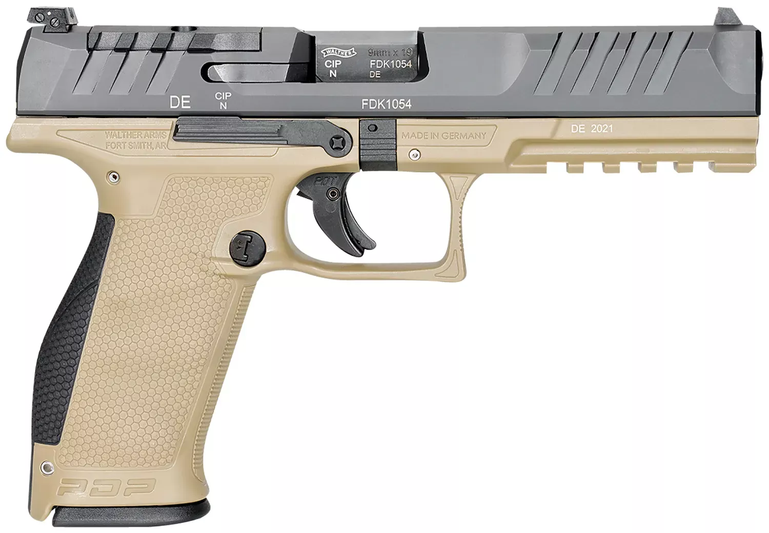 Walther Arms PDP OR 9mm Luger Pistol 5" Tan 2858410