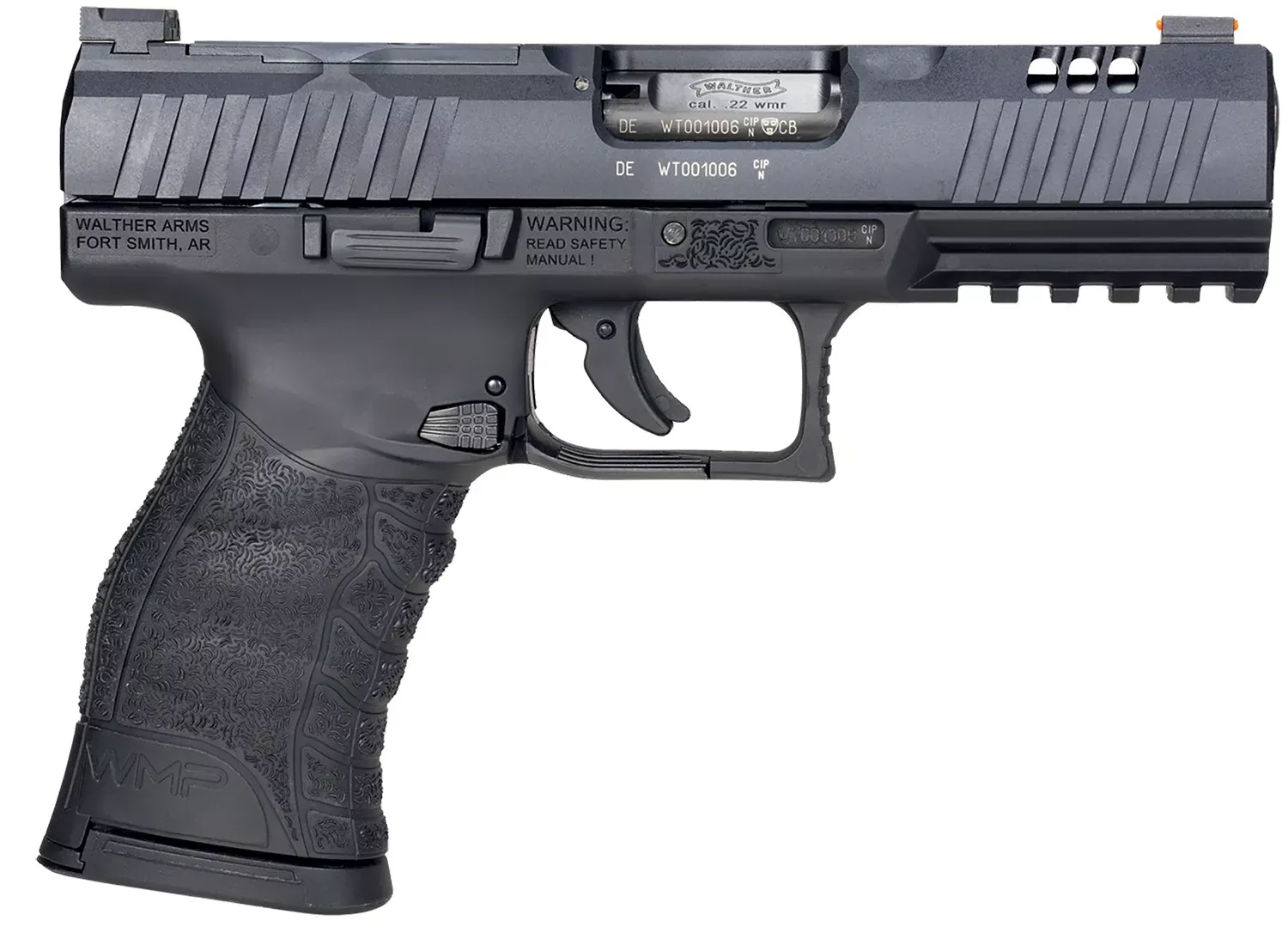 Walther Arms WMP Optic Ready 22 WMR Pistol 4.50″ Black 5220302