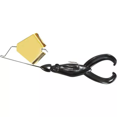War Eagle Buzztoad Skirtless Frog Buzzbait 3/8 oz Black/Gold Blade