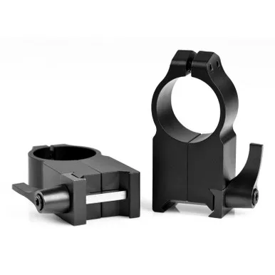 Warne 204LM Maxima Vertical Split QD 1" Rings, Ultra High, Matte Black