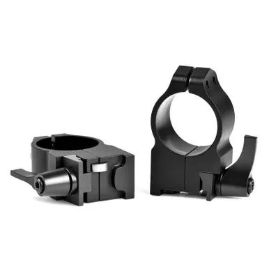 Warne 2R7LM Maxima Vertical Split QD 1" Rings for Ruger M77, High, Matte Black