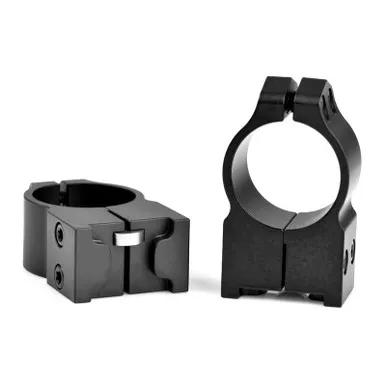 Warne 2RM Maxima Vertical Split Fixed 1" Rings for Ruger, High, Matte Black