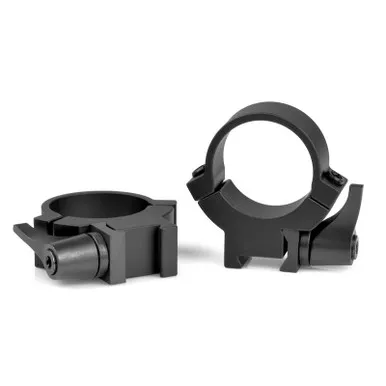 Warne 721LM Rimfire Horizontal Split QD 1" Rings, Medium, Matte Black