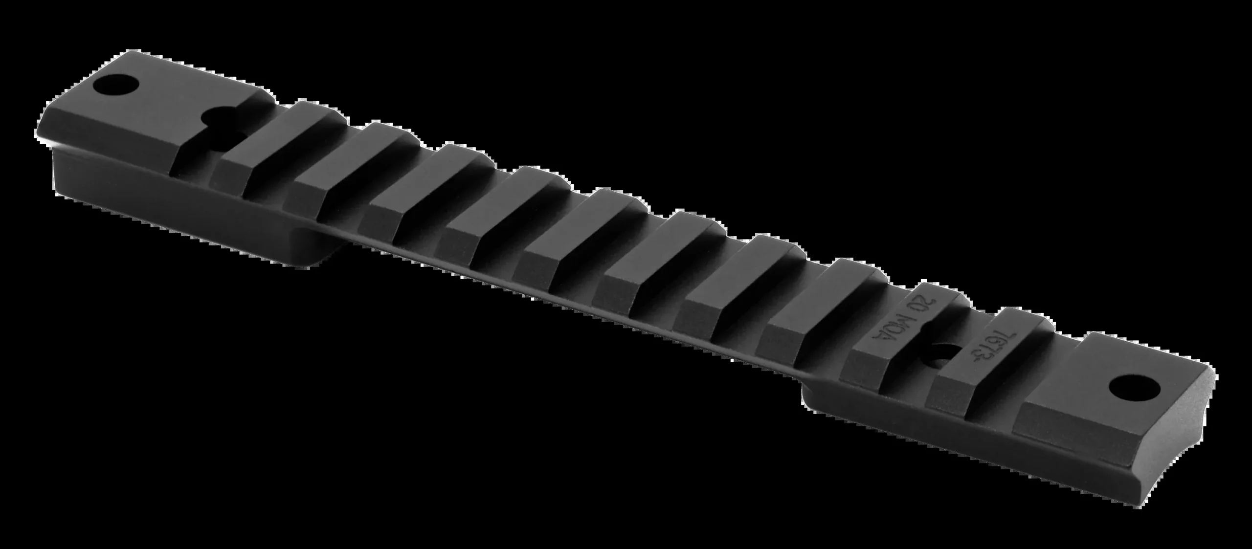 Warne Mountain Tech Tactical Rail Matte Black 20 Moa Remington Short Action