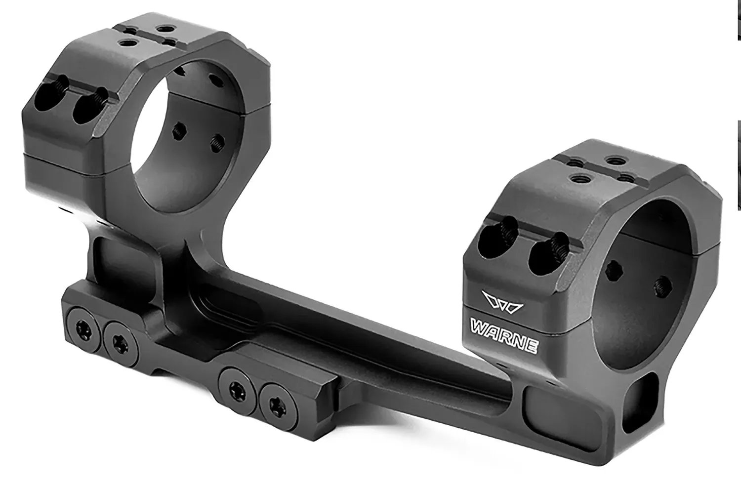 Warne Skyline Precision Scope Mount/Ring Combo For MSR AR10/AR15 Cantilever 30mm Tube Picatinny Rail Mount Ultra High Rings Black Anodized Aluminum