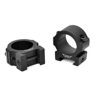 Warne V600M Vapor Horizontal Split Lightweight 1" Rings, Low, Matte Black
