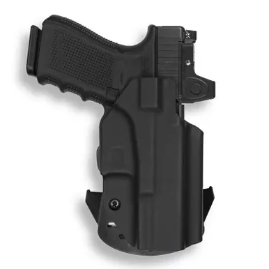 We The People Holsters OWB-R02_1000-R Red Dot Optic Cut OWB Holster for Glock 19 MOS, Black, Right Hand