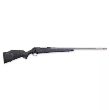 Weatherby MAM01N300PR8B Mark V Accumark 300 PRC 3+1 26" Threaded/Fluted Stainless Barrel, Graphite Black Rec, Gray Webbed Black Monte Carlo Stock, Accubrake Muzzle Brake, Adj. TriggerTech Trigger