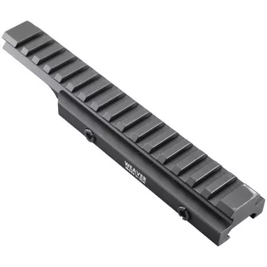 Weaver 99675 Flattop Riser Rail, 20 MOA, Black