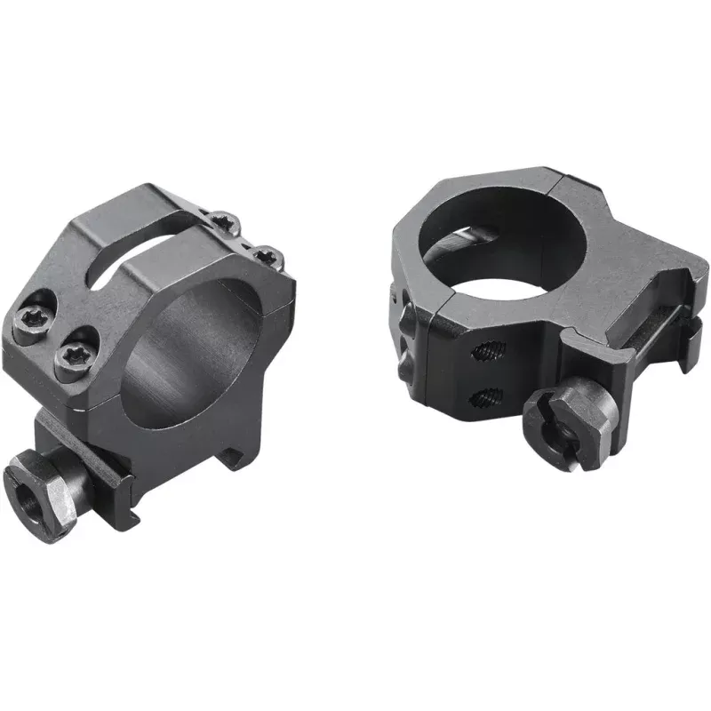 Weaver Classic 4-Hole Skeleton Rings Matte Black, 1-Inch High, Clamshell Pack