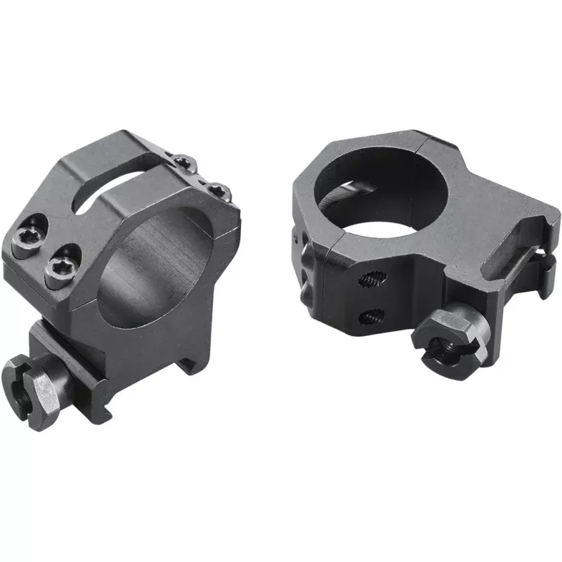 Weaver Classic 4-Hole Skeleton Rings Matte Black 1-inch XHigh Clamshell Pack