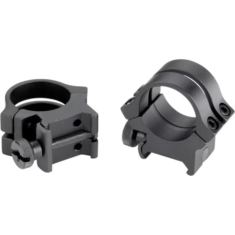 Weaver Classic Quad Lock Detachable Rings 1-inch Matte Black * High Clam Shell Pack