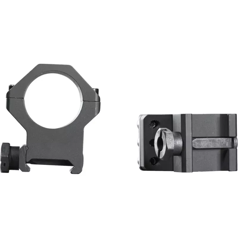 Weaver Tactical 6-Hole Picatinny Ring Mounts for 1 inch Scope – Matte Black, X-High