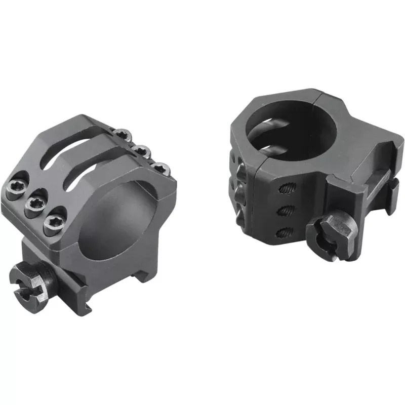 Weaver Tactical 6-Hole Picatinny Rings * 1 Inch High Matte Black for Secure Scope Mounting