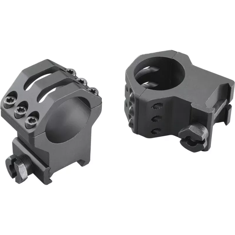 Weaver Tactical 6-Hole Picatinny Scope Rings 1 inch Matte Black XXHigh Clamshell Pack