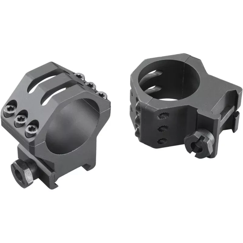 Weaver Tactical 6-Hole Picatinny Scope Rings 30mm High Matte Black, Model 1213223