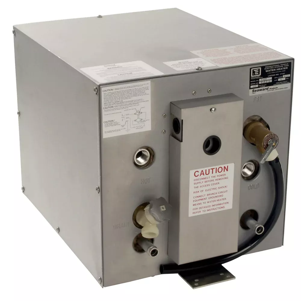 Whale Seaward 6 Gallon Hot Water Heater w/Front Heat Exchanger – Galvanized Steel – 120V – 1500W [F600]