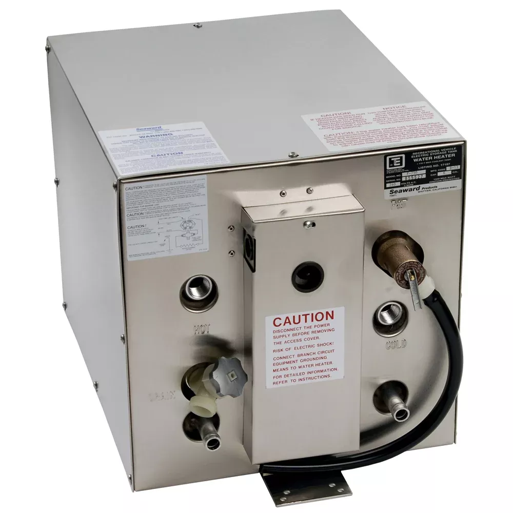 Whale Seaward 6 Gallon Hot Water Heater w/Front Heat Exchanger – Stainless Steel – 120V – 1500W [F700]