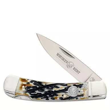 Whiskey Bent Blue Mammoth Lockblade Knife # WB13-03