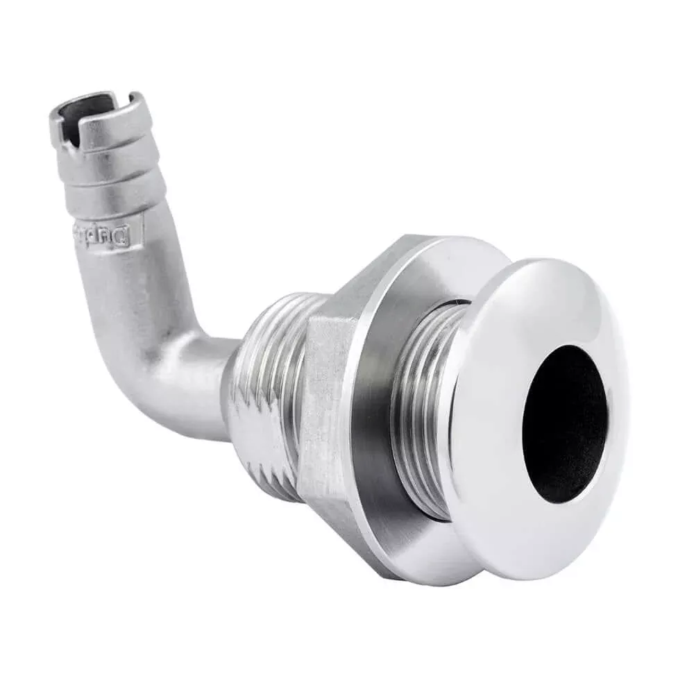 Whitecap 1-1/2" Duplex Stainless Steel 90 Degree Thru-Hull Fitting - 6581X