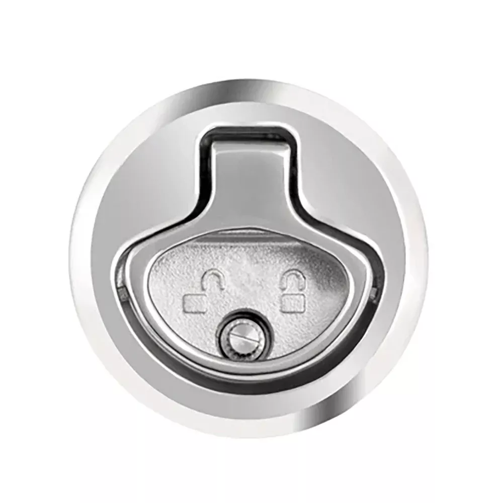 Whitecap 2″ Beveled Locking Slam Latch w/Backing Plate [6538C]