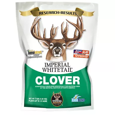 Whitetail Institute IMP2 Imperial Clover Seed for Whitetail Deer, 2 lbs, White