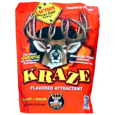 Whitetail Institute KRZ5 Kraze Deer Attractant, 5 lbs, Orange