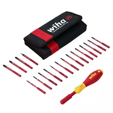 WIHA 19-Piece Insulated SoftFinish SlimLine Blade Set (28398)