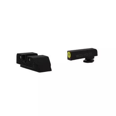 WILLIAMS Triton Pro Yellow Night Sight Set for Glock 20, 21, 29, 30, 31, 32, 36, and 41 (670457)
