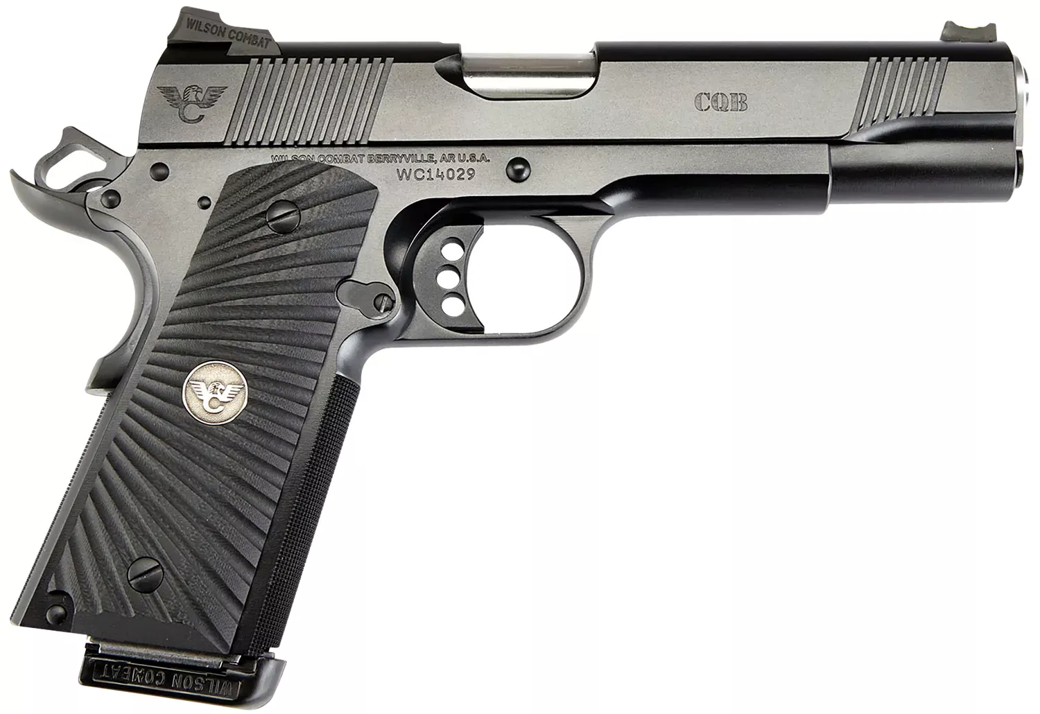 Wilson Combat 1911 CQB 9mm Luger Pistol 5" Black CQBFS9
