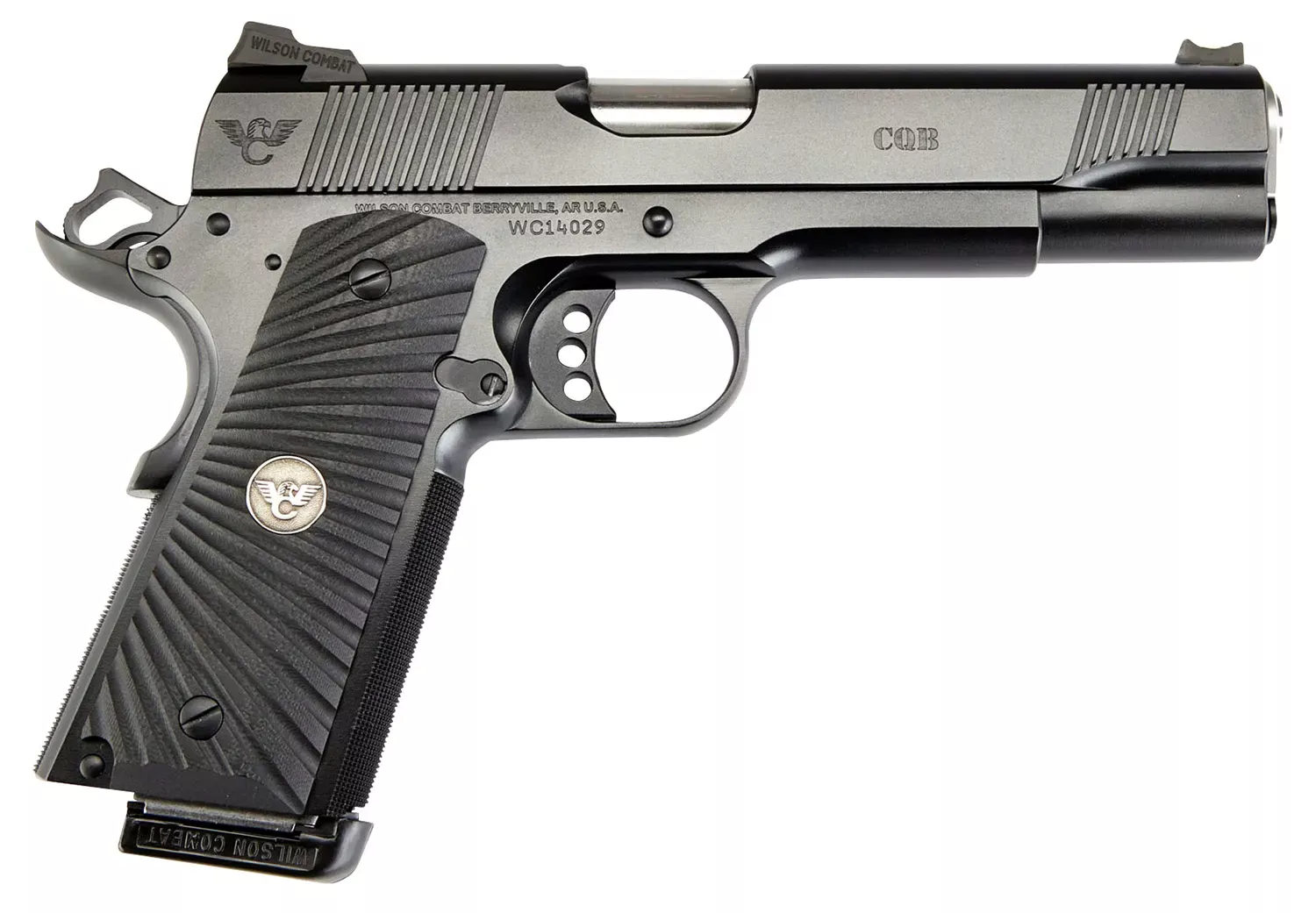 Wilson Combat 1911 CQB Elite 9mm Luger Pistol 5″ Black CQBEFS9