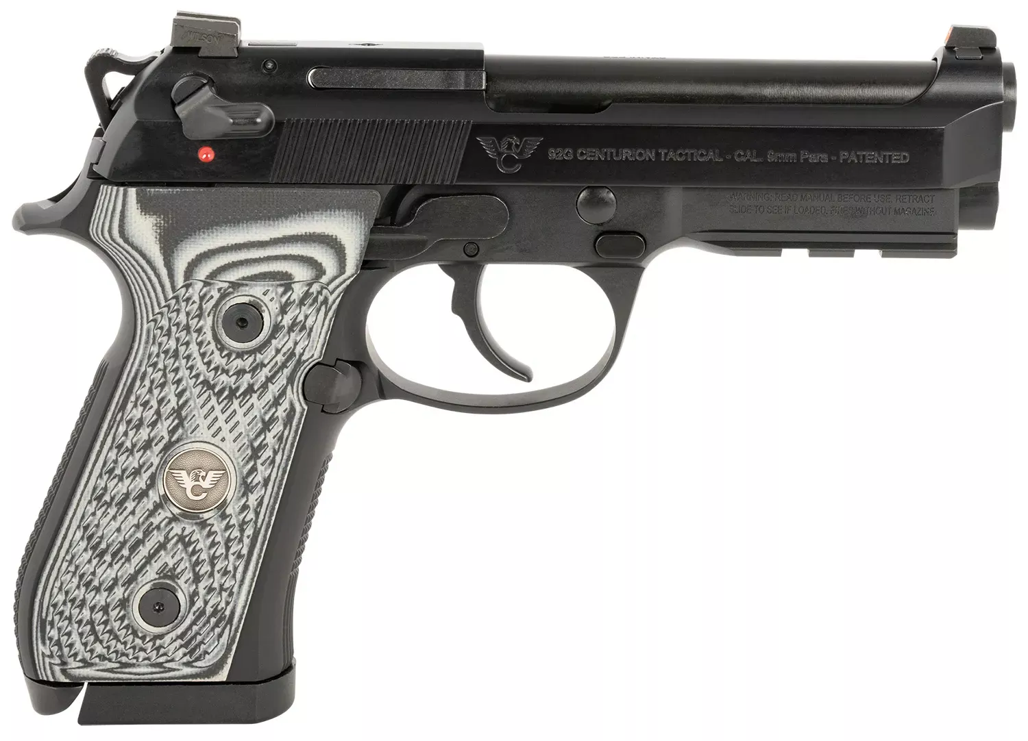 Wilson Combat 92G Centurion 9mm Pistol 4.25″ Barrel Stainless Slide Alloy Frame BER-92CT-9