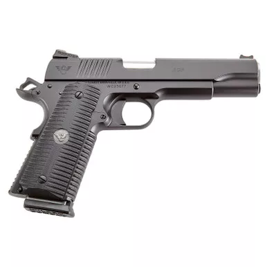 Wilson Combat ACPFS9 ACP Full-Size 9mm Luger Caliber with 5" Barrel, 10+1 Capacity, Black Armor-Tuff Finish Carbon Steel Beavertail Frame, Serrated Black Carbon Steel Slide & Black G10 Eagle Claw Grip