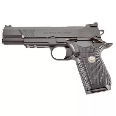Wilson Combat ACPSOM45 ACP Commander 45 ACP 4.25″ 8+1 Black Armor-Tuff Frame Black Carbon Steel Slide with Black G10 Eagle Claw Grip