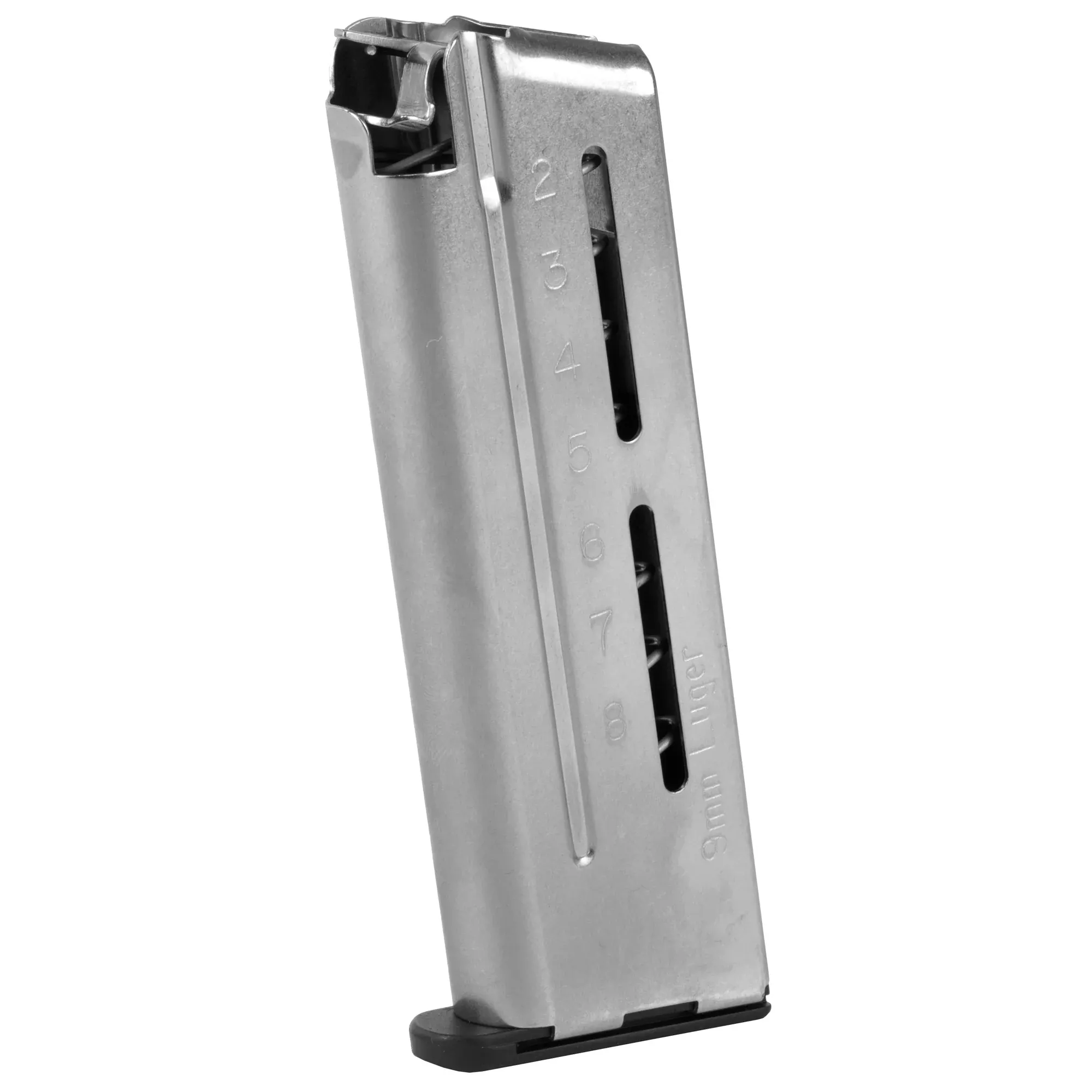 Wilson Magazine 1911 Etm 9mm – 8rd Compact Sz. Flush Fit Pad