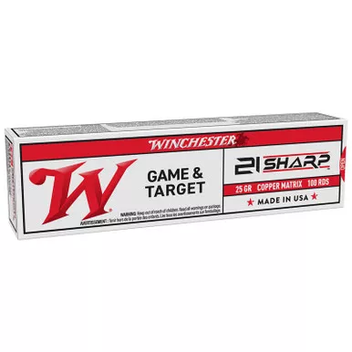 Winchester 21 Sharp 25 Grain 100 Rounds