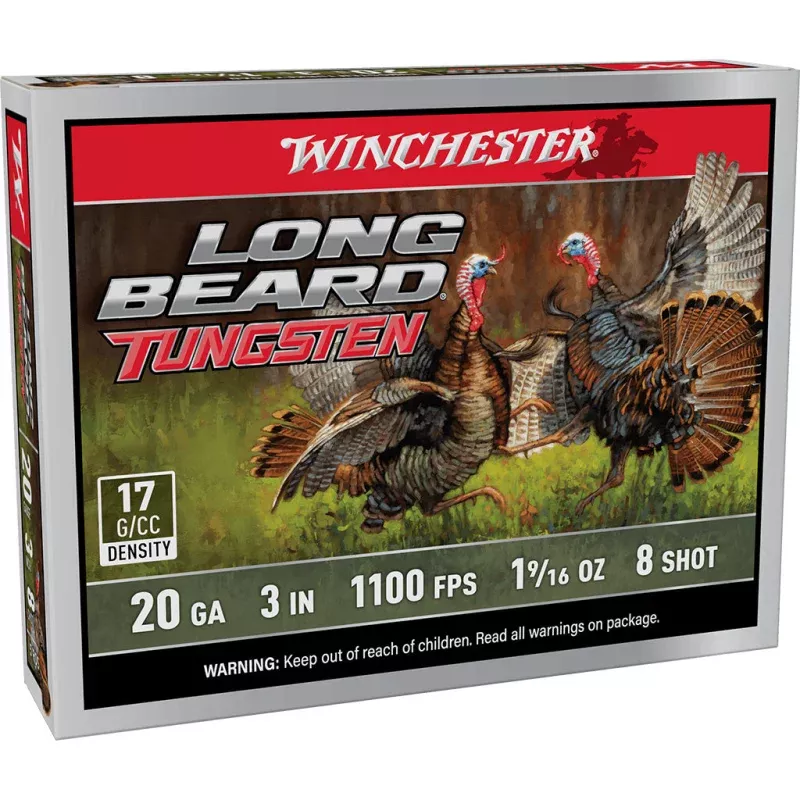 Winchester Long Beard Tungsten Load 20 ga. 3 in. #8 TS17 1 9/16 oz. 5 rd.