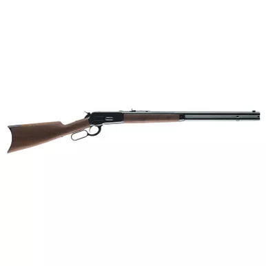 Winchester Repeating Arms 534175142 Model 1886 Short Rifle Full Size 45-70 Gov 8+1 24" Brushed Polish Blued Sporter Barrel, Drilled & Tapped Steel Receiver, Grade I Satin Walnut Straight Grip Stock