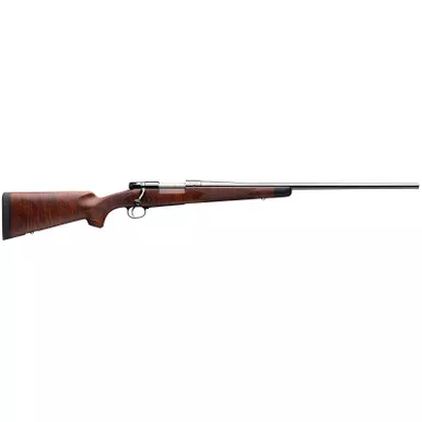 Winchester Repeating Arms 535203236 Model 70 Super Grade 338 Win Mag Caliber with 3+1 Capacity, 26″ Barrel, High Polished Blued Metal Finish & Satin Fancy Walnut Stock Right Hand (Full Size)