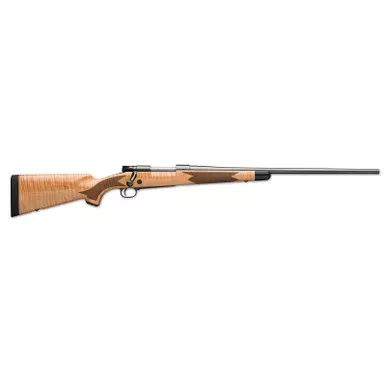 Winchester Repeating Arms 535218299 Model 70 Super Grade 6.8 Western Caliber with 3+1 Capacity, 24" Barrel, Polished Blued Metal Finish, Gloss AAA Maple Stock & No Sights Right Hand (Full Size)