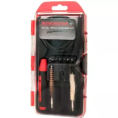 Winchester WIN30LR Rifle Cleaning Kit, .30 Caliber, Red, 12 Piece