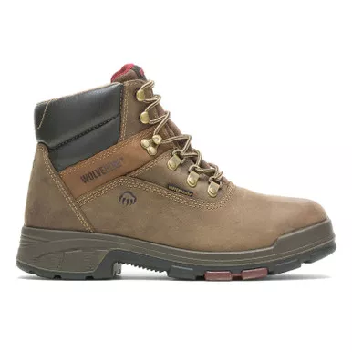 WOLVERINE Men's Cabor EPX Waterproof Composite Toe 6in Dark Brown Work Boots (W10314)