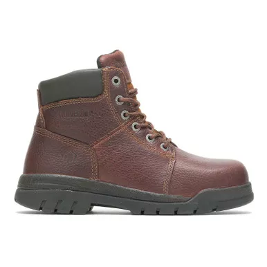 WOLVERINE Men's Marquette Steel Toe 6in Walnut Work Boots (W04713)