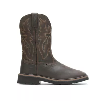 WOLVERINE Men's Rancher Waterproof Black/Brown Work Boots (W10768)