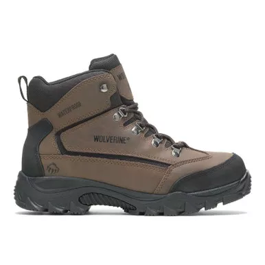 WOLVERINE Men’s Spencer Waterproof Brown/Black Hiking Boots (W05103)